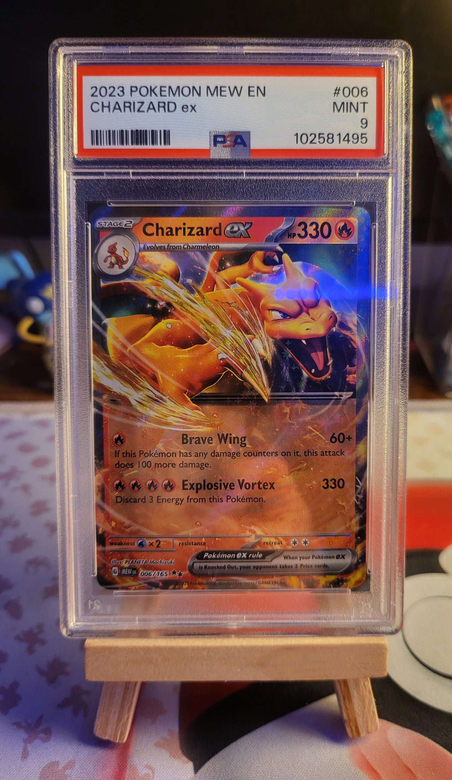 2023 MEW EN Charizard EX #6 PSA 9