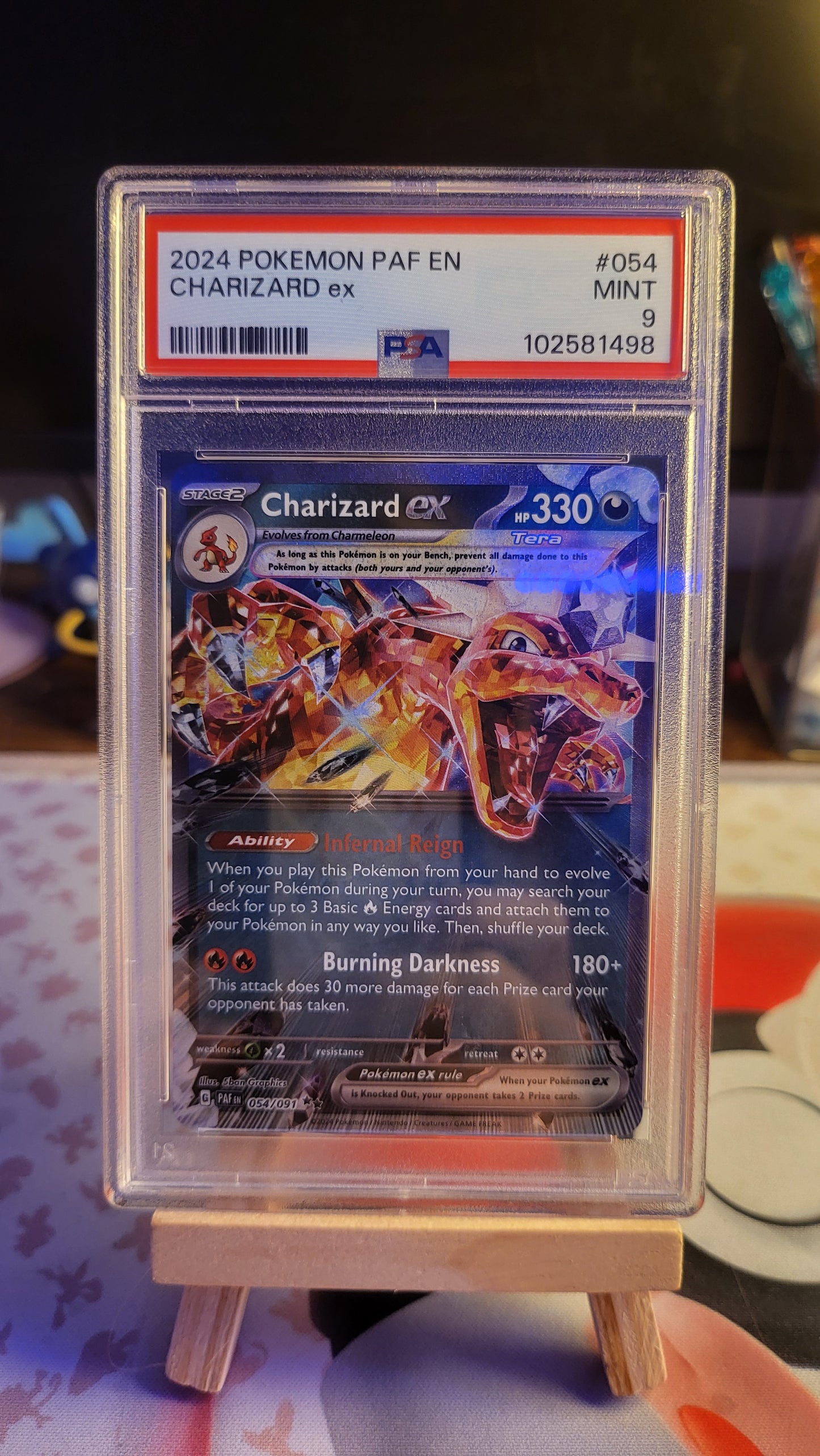 2024 PAF EN Charizard EX #054 PSA 9