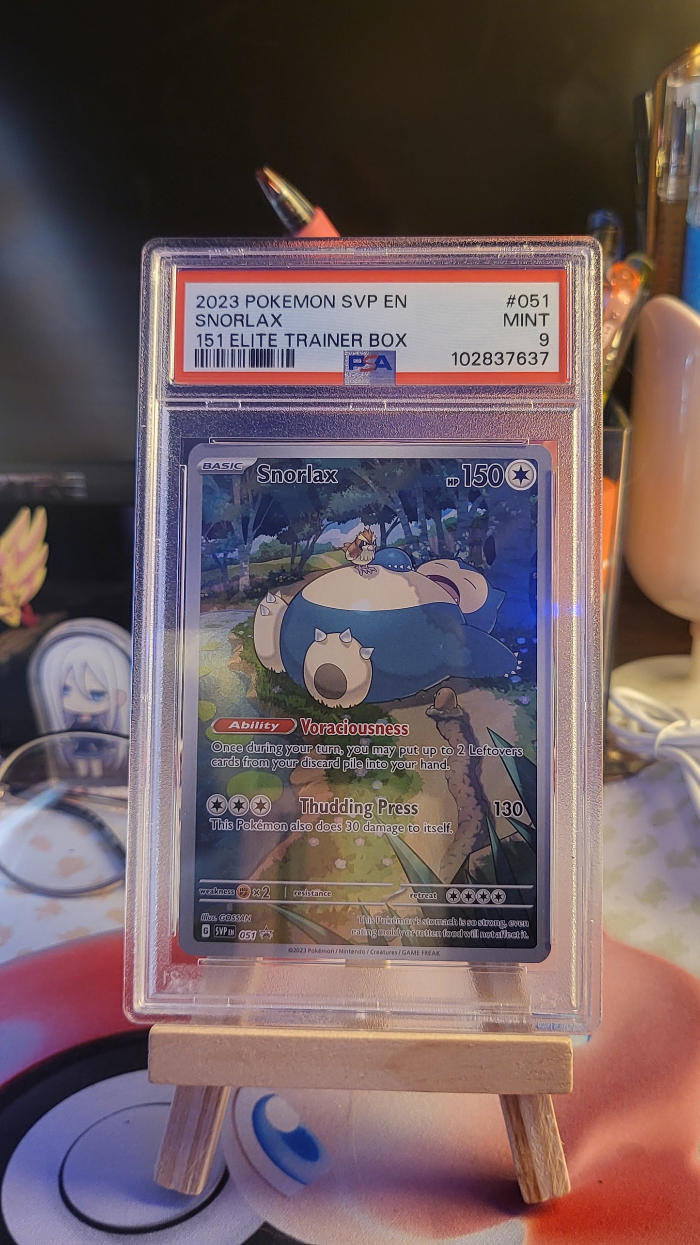 PSA 9 - Snorlax Promo - 151 ETB